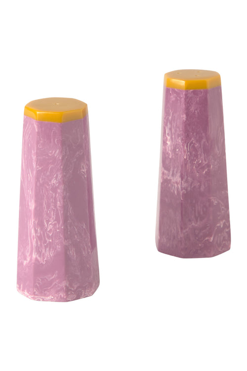 Calma House Zout- en peperstrooier set Mango - Lila - Diam. 3.3x8