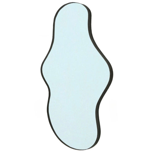 Giga Meubel Spiegel Dory - Organisch - Zwart - 110cm