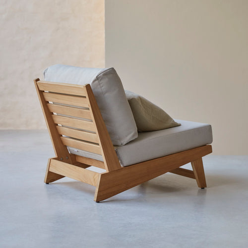 Tikamoon Fauteuil van massief teakhout - Wit - vtwonen shop