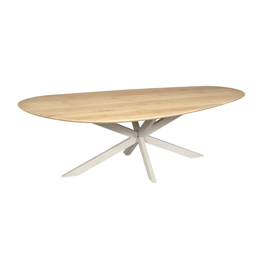 Starfurn Eettafel Cloud - Rechthoekig Zand/Eikenhout - 210x98x76cm
