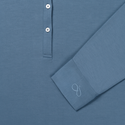 Coco & Cici - TENCEL Nachthemd Dames Donker Blauw - L / XL