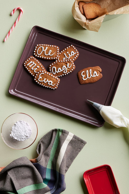 Hübsch dienblad Amare - steenpoeder - 20x10xh2cm, 35x26xh2cm - vtwonen shop