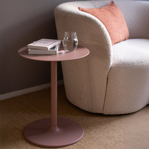Spinder Design bijzettafel Lola - Misty Rose - Ø 40 - vtwonen shop