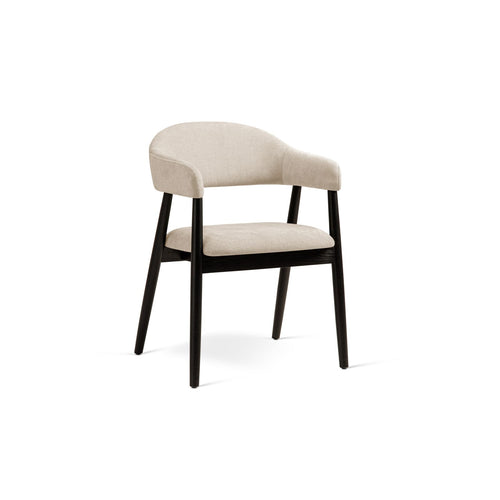 Set van 2 stoelen Adra chenille beige - 59x56x77cm