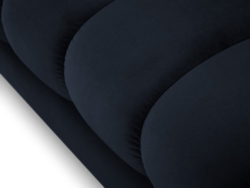 Cosmopolitan Design linker meridiaan Bali flueel, donkerblauw - 185x102x75cm