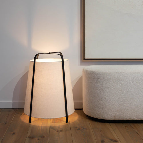 Atmooz vloerlamp Hazel - zwart - Ø 48 x H 60 cm - E27