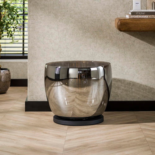 Giga Meubel Vloerlamp Up XXL - Smoke Glas - 1-Lichts - 48x48x41cm - vtwonen shop