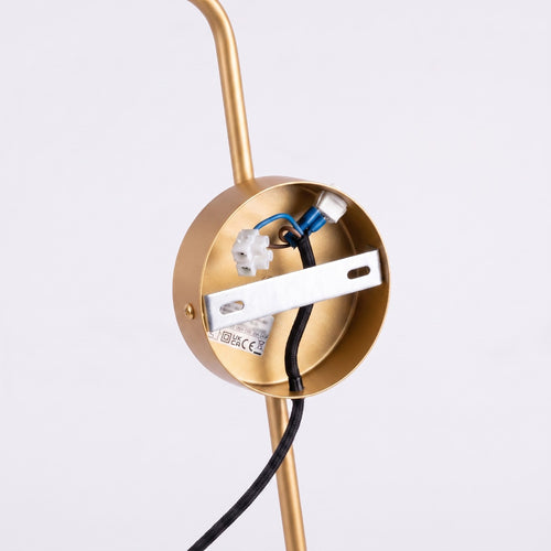 Sollux Lighting Wandlamp NOX 1 goud met schakelaar - 14x61x30cm