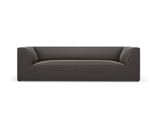 Micadoni Bank Ruby 3-zits, flueel, donkergrijs - 93x232x69cm