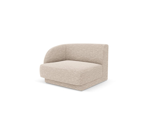 Micadoni linker module Miley structurele stof beige - 90x90x70cm