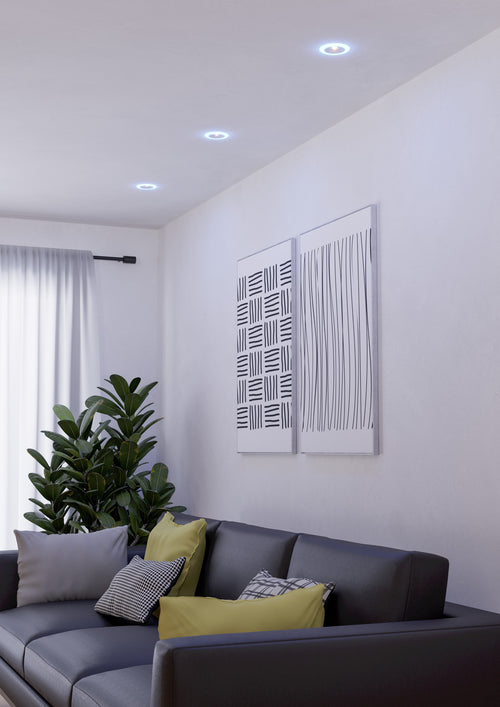 EGLO inbouwspot Calonge Rgb - led - ø 9,8 cm - wit - instelbaar rgb - vtwonen shop