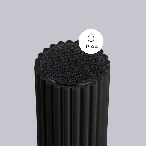 Sollux Lighting Plafondlamp HALO zwart IP44 - 12x12x21cm