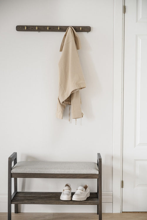 Rowico Home Inverness houten kapstok donker eiken - 65 x 5 cm - vtwonen shop