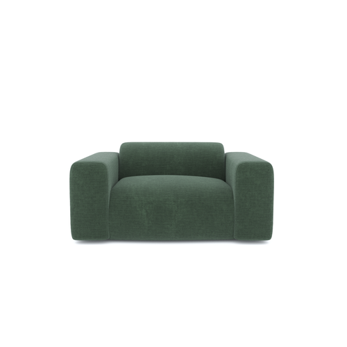 Sia Home - Fauteuils MYRA - Fluweel met structuur - Smaragdgroen - 130cm - vtwonen shop