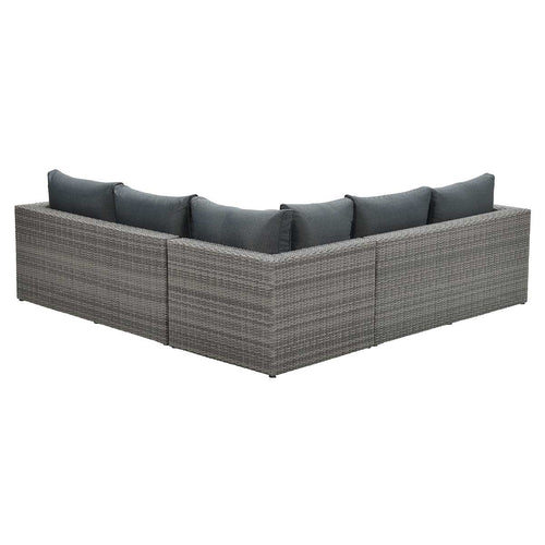 Orangebird loungeset - 4-delig - organic grey - reflex black