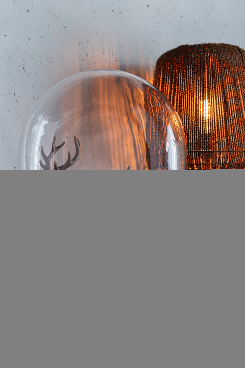 J-Line figuur Rendier - jute/porselein - bruin - small - 2 stuks - vtwonen shop