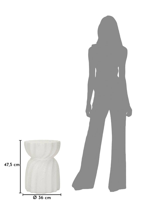 Mauro Ferretti bijzettafel - Ø 36x47,5 - wit