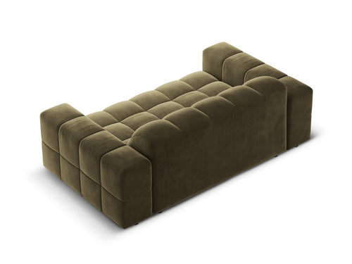 Cosmopolitan Design Bank Chicago 2-zits, flueel groente - 102x178x78cm