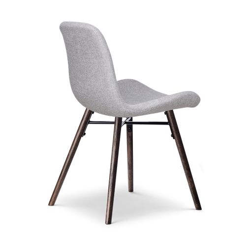 Nolon Nena-Fé Eetkamerstoelen Set van 2 - Lichtgrijs - Walnoot - vtwonen shop