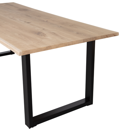 WOOOD boomstam tafel met u-poot Tablo - Eiken - 75x199x90 - vtwonen shop