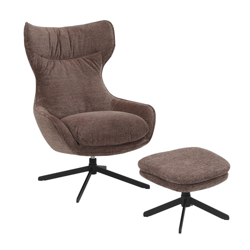 Starfurn Fauteuil Olivia - Paars Stof - 77x85x108cm