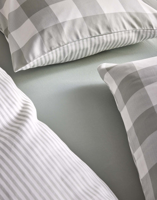 Essenza Chess dekbedovertrek - Lits-Jumeaux - 240x200/220 cm - Dusty green