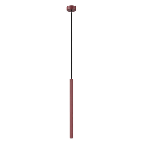 Sollux Lighting Hanglamp ARCHE 1 bordeaux - 8x8x120cm