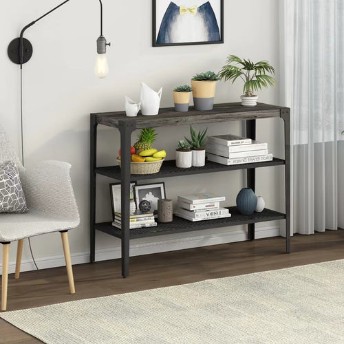 Furnilux Bijzettafel Terra - Grijs - 102x35x75 cm - vtwonen shop