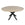 StarFurn Eettafel Ferris - Rond Zwart Eikenhout - 130x130x76cm