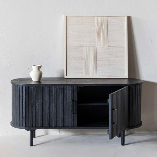 Giga Meubel Tv-Meubel Merel - Mangohout/Metaal - Zwart - 120cm - vtwonen shop