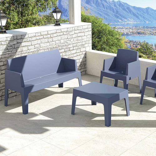 Garden Impressions tuinbank Box antraciet - L138 cm - vtwonen shop