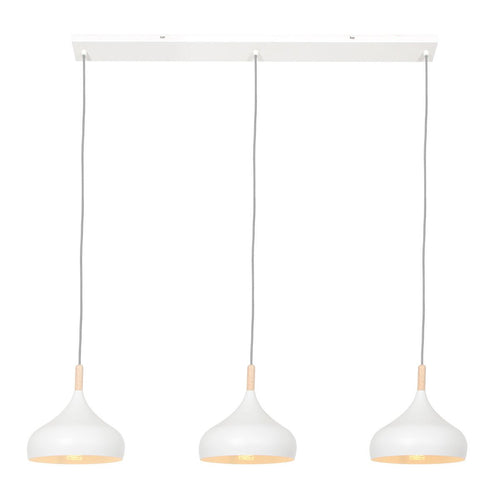 Mexlite hanglamp 3099w - 3 lichts - 106x  180 cm - wit - vtwonen shop