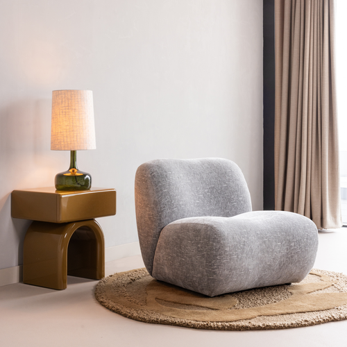 WOOOD tafellamp met kap Luma  - Glas - Groen/Naturel - 60x27x27