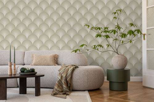 ESTAhome behang 3D-motief vergrijsd olijfgroen - 50 x 900 cm - 131120 - vtwonen shop