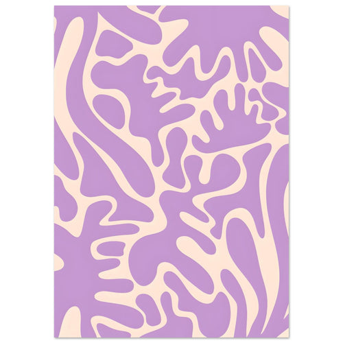 Artfulprints  Matisse – Purple flora   poster A4 21x29.7 cm