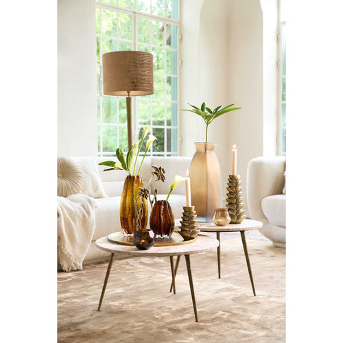 Light & Living bijzettafel Zeca - grijs - Ø67cm