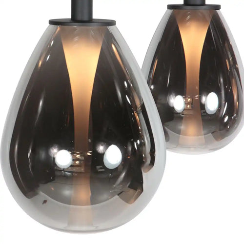 Steinhauer hanglamp Glimsy - 5 lichts - 115  x 170   cm - zwart