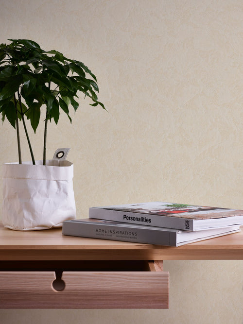 Livingwalls behang effen crème - 53 cm x 10.05 m - AS-390353