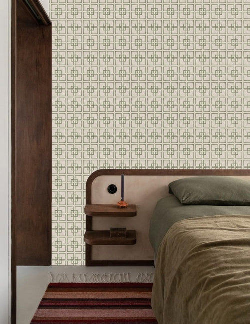 Catchii Behang Golden Square Green - vtwonen shop