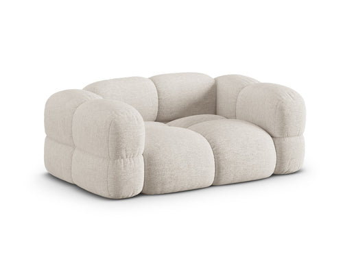 Cosmopolitan Design Bank Loretto 2-zits, structurele stof beige - 100x180x68cm