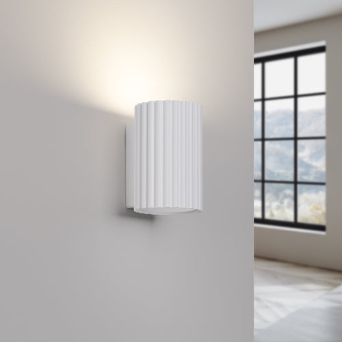 Sollux Lighting Wandlamp KARBON 10 wit - 6,5x8,5x10cm