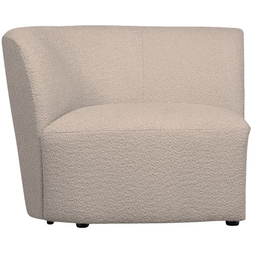 WOOOD Coco Element Met Arm Links - Polyester - Zand - 70x77x72 - vtwonen shop