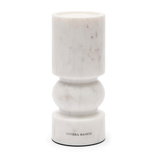 Rivièra Maison Sessari Marble Candle Holder L - Marmer - Naturel - vtwonen shop