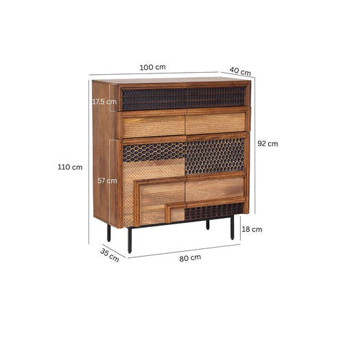 Kare Design Hoog Dressoir Gino