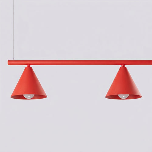 Sollux Lighting Kroonluchter NOX 4L rood - 122x14x215cm