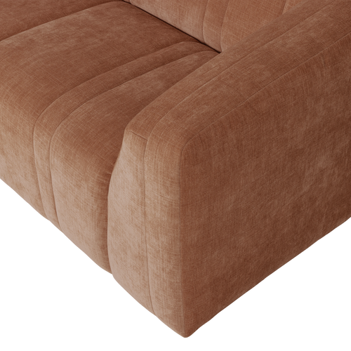 WOOOD 2-zits bank Omaire - Chenille - Roestbruin