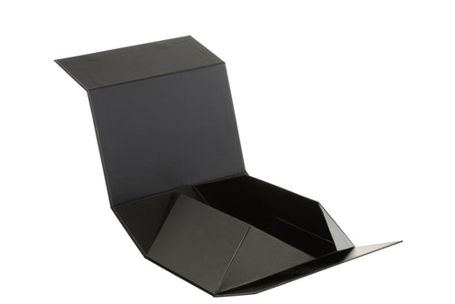 J-Line geschenkdoos - papier - zwart - small
