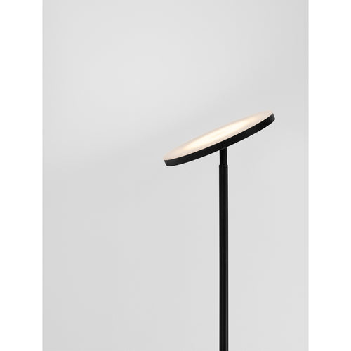 Nova Luce SINKRO Uplighter vloerlamp zandkleurig zwart, aanraakgevoelige dimbare LED-lamp, 30W, 2270lm, 3000K