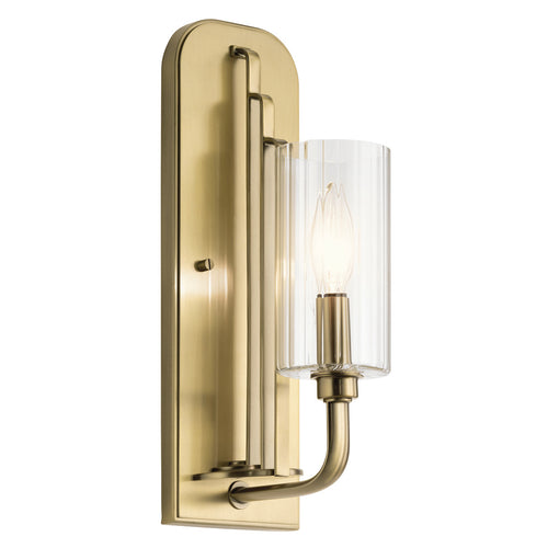 Elstead Kichler Kimrose Wandlamp geborsteld natuurlijk messing