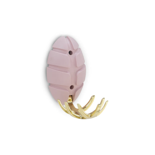 Spinder Design kapstok Bug - Pale Pink / Goud - 7 haken - vtwonen shop